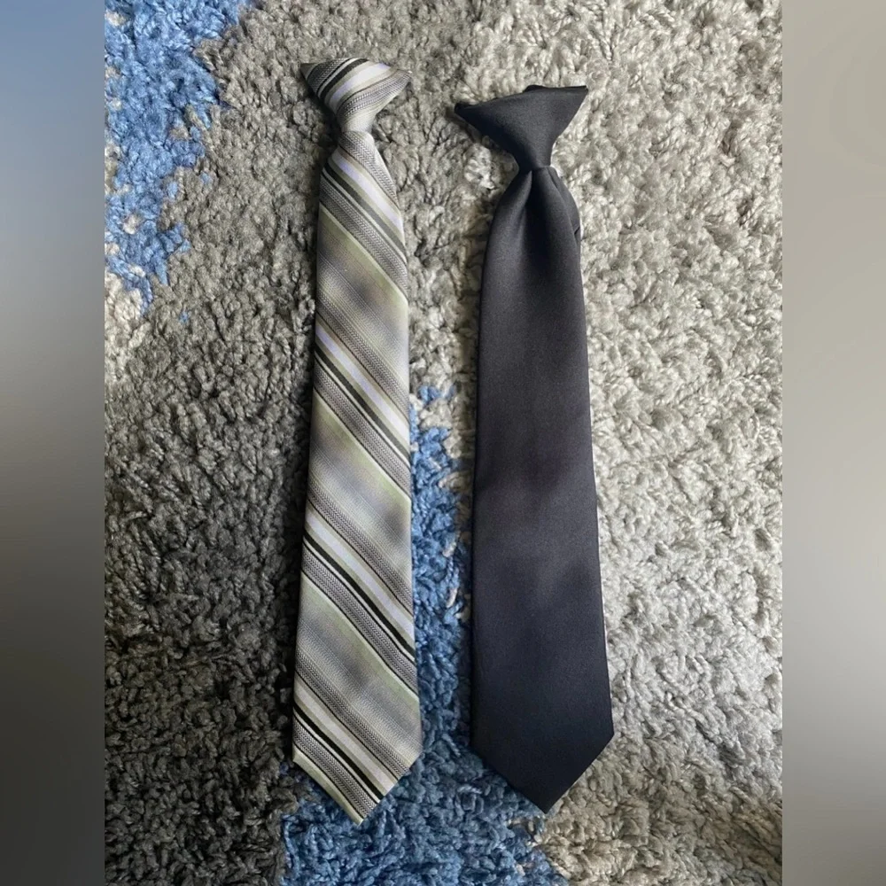Clip On Tie Set Of 2 Boys